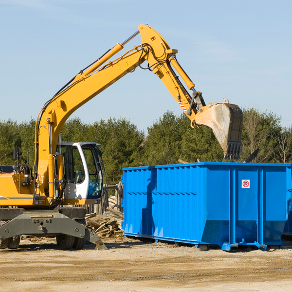 what size residential dumpster rentals are available in Maharishi Vedic City IA